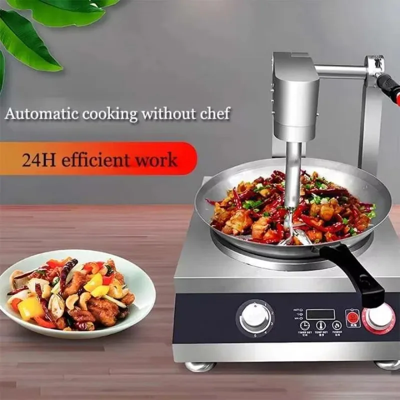 

Rotating Wok Chef Restaurant Fried Rice Machine - Automatic Intelligent Cooking Rotary Cooker for Professional Kitchens