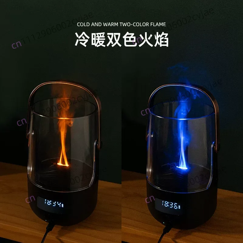Creative vintage flame essential oil aromatherapy bedroom camping portable aroma spray humidifier