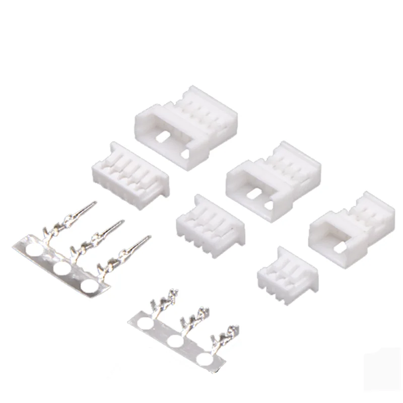 10/50 Sets Micro JST 1.25mm Wire to Wire Type Connector Kit with Male/Female Housing And Terminals for Electronics