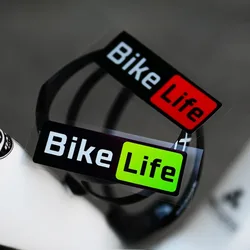 2PCS Bike Life Bicycle Frame Stickers Waterproof MTB Bike Top Tube Durable Vinyl Decals Motorcycle Decoration Accessories