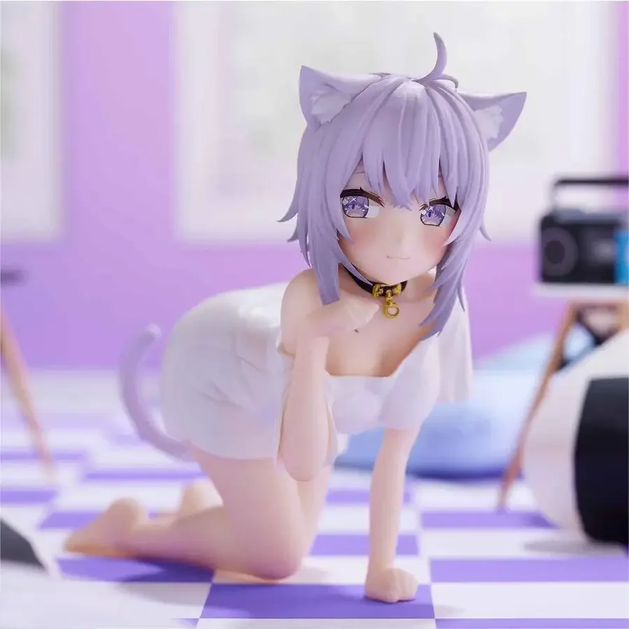 BANDAI Hololive IF Relax Time Okayu Nekomata Action Figures Model BANPRESTO Amusement Figures Toys Brand New Genuine Original