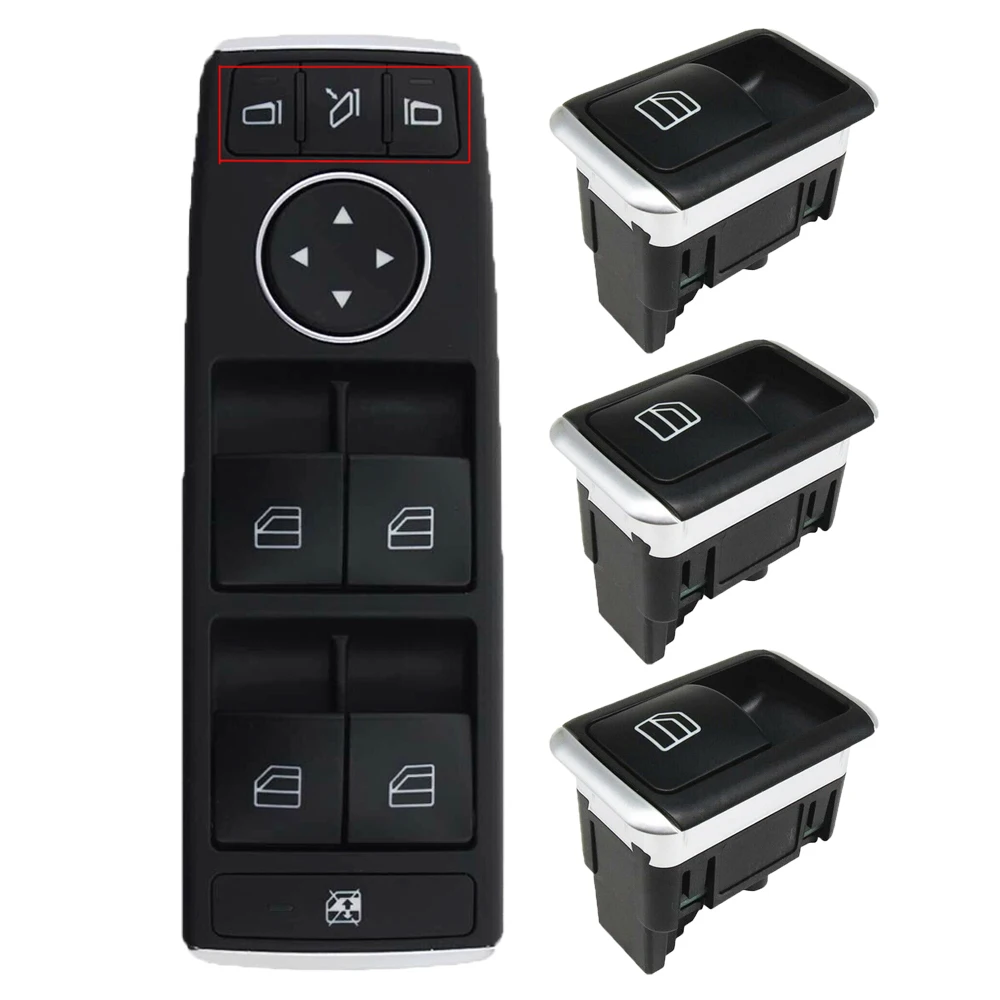 Power Window Switch KIT Window Driven Switch 4PCS For Mercedes-Benz W246 W242 Grade B, Grade A