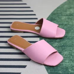 Summer Women Sandals 2024 Outdoor Plus Size Open Toe Flat heels simple leisure Comfortable Light Sandalias Femininas beach shoes