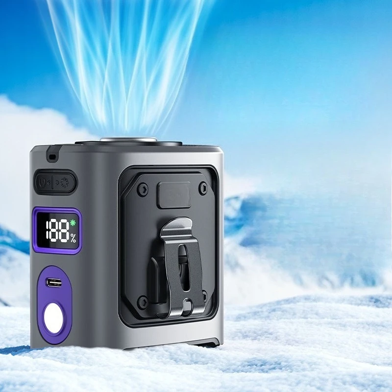 

Waist fan Outdoor portable clip Waist cooler Charging small fan