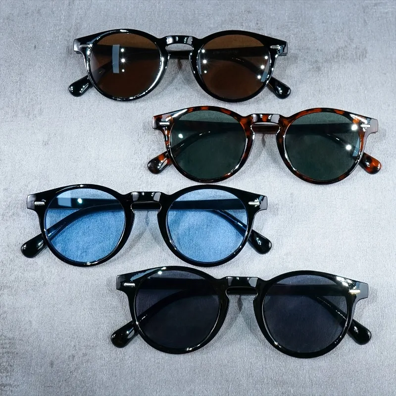 1/4 Stück Retro-Rundbrillen, Unisex, klassisch, für den täglichen Gebrauch und für alle Gesichtsformen.