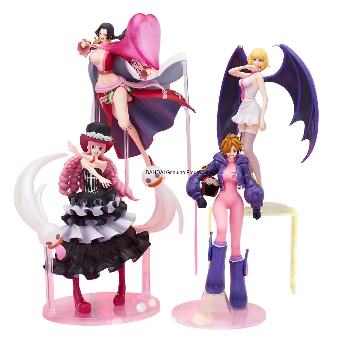 100%Origina BANDAI One Piece Ichiban Kuji Memories of the female protagonist Hancock Lilith Stussy Perona Anime Figure Model Toy