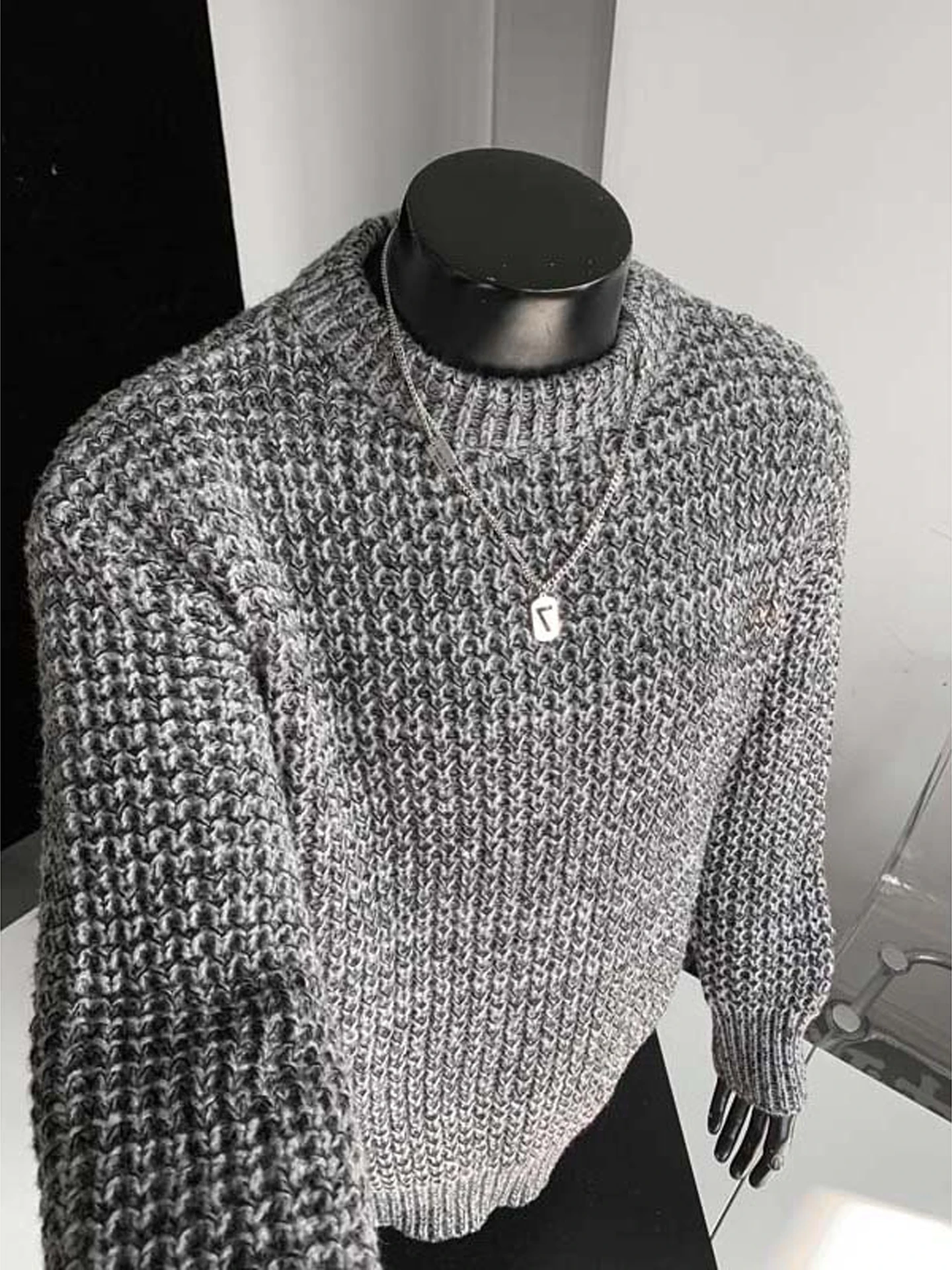 

Мужской вязаный свитер-кардиган свободного кроя в американском стиле для осени и зимы, повседневный, модный, с эффектом высокого качества