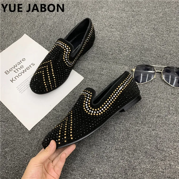 

Lover shoes Rhinestone Men Dress Shoes Stars Crystal Mens Loafers Office Business Party Man Luxury Moccasins lady casual Shoe