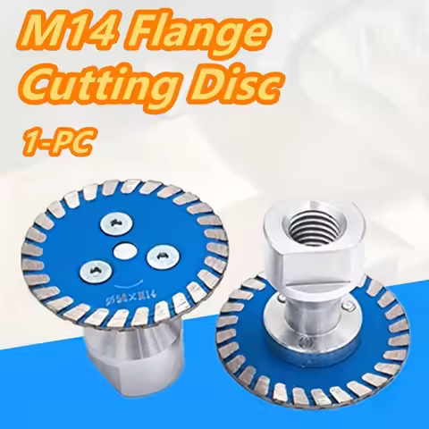 1 PC M14 Flange Diamond Cutting Disc 75mm 50mm 2 Inch Detachable Mini Carving Tool Blade for Granite Marble Tiles Stone Cutting