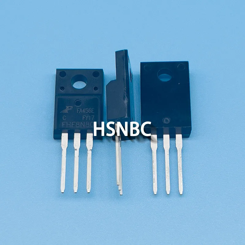 10Pcs/Lot FHF8N80 FHF8N80C 8N80 TO-220F 800V 8A MOSFET N-channel Power Transistor 100% New Original