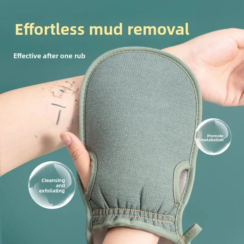 

Strong Exfoliating Bath Towel Gloves ey Coarse Sand Men's Special Bathing Tool Home Use Mud Rubbing Gloves for Men And Women