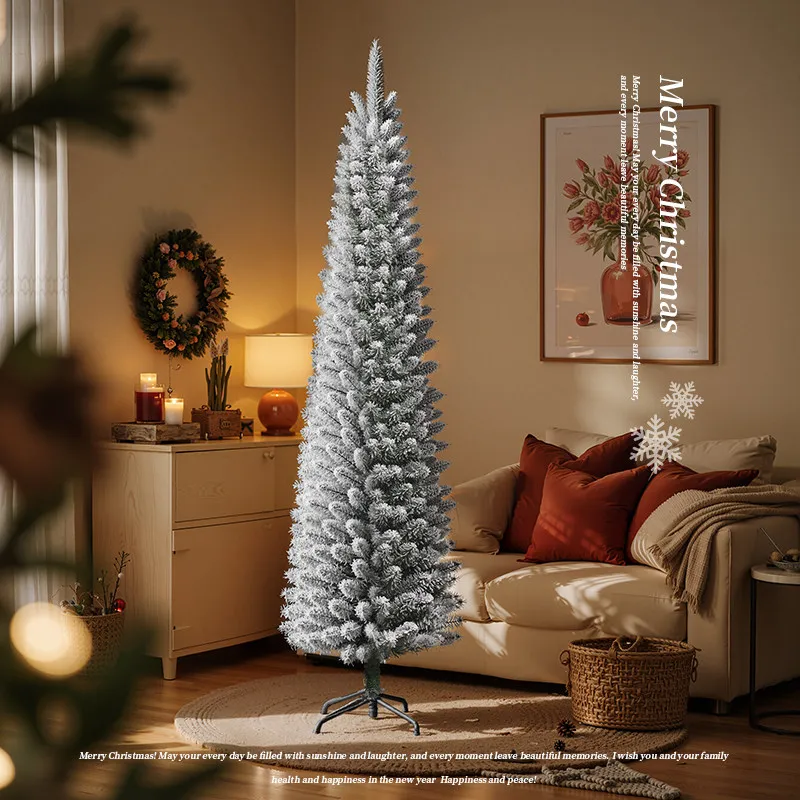 [Factory] Flocking snow pe pencil tree large encrypted