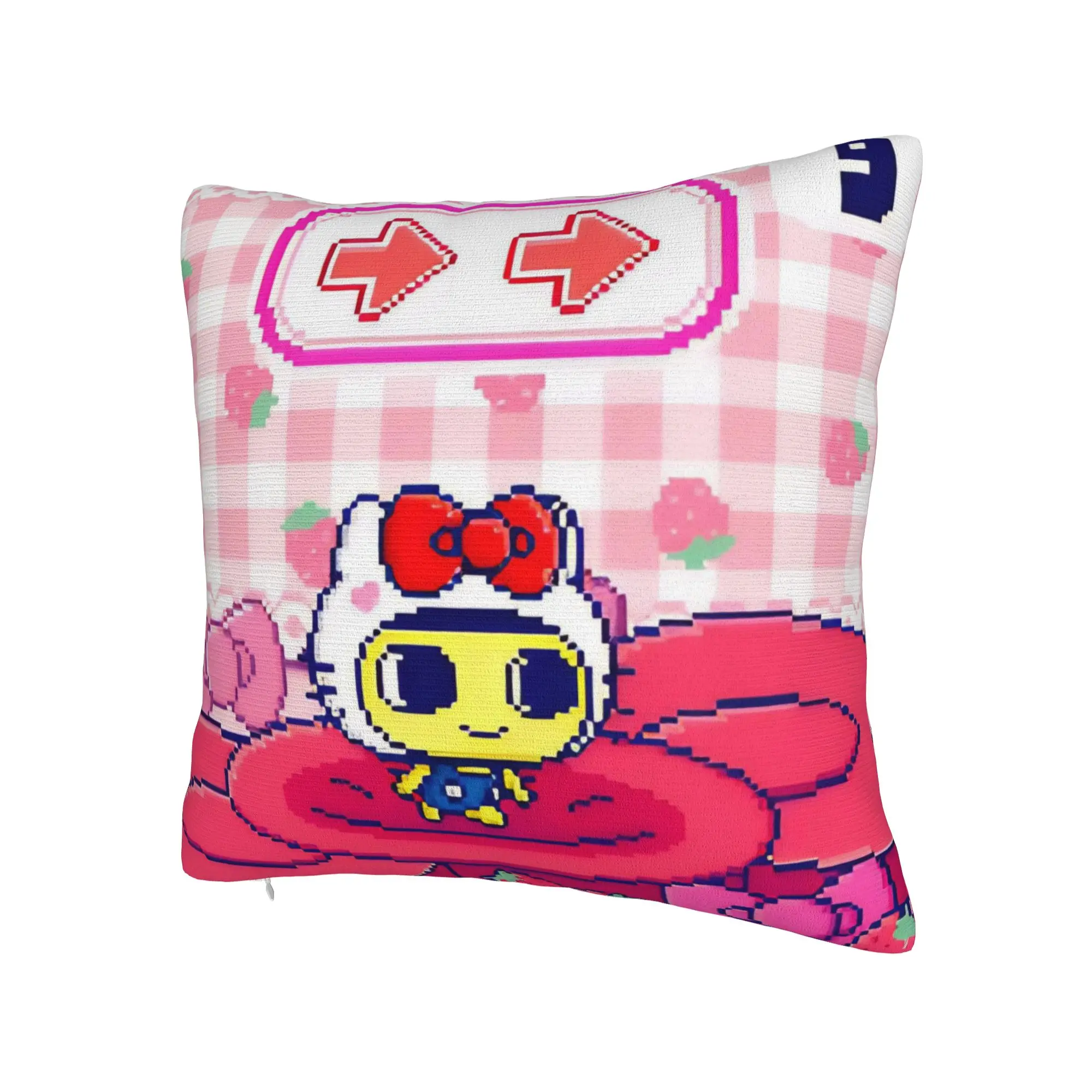 Decorative Pillowcase Cartoon T-Tamagotchi Accessories Seat  Throw Pillow Case Cover Square Multi-Size