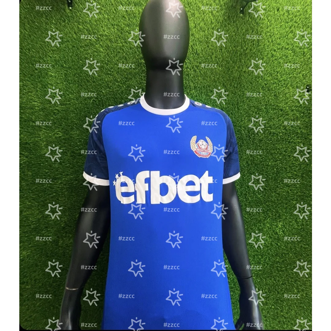 

25-26 FK Montana home football jersey training set Bulgarian fan gift Summer Sports Men's T-Shirt Kid's surfing beach Tee