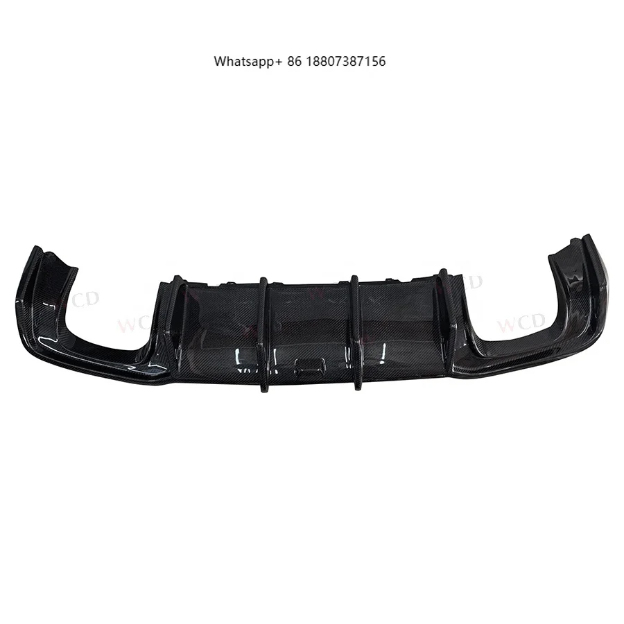 

S3 Carbon Fiber Rear Bumper Diffuser forAudi A3 S3 RS3 SLINE Sedan 2017-2019 Rear Lip Spoiler Bodykit