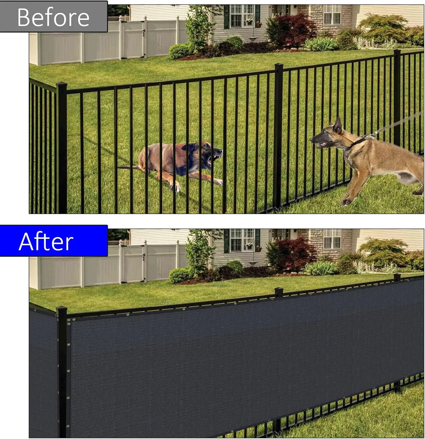 

5ft x 100ft Black Privacy Screen Fence 90% Blockage Heavy Duty Fencing Mesh Shade Net Cover for Outdoor Wall Garden