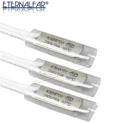 KSD9700 250V 16A  50°C-150°C 70C 95C NC Normally Closed High Current Metal Thermostat Thermal Protector fuses Temperature Switch