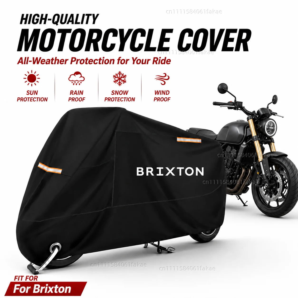 Motorcycle Cover Waterproof Outdoor All Season Dustproof UV Protective Moto Scooter Rain Cover For Brixton Cromwell 125 250 1200