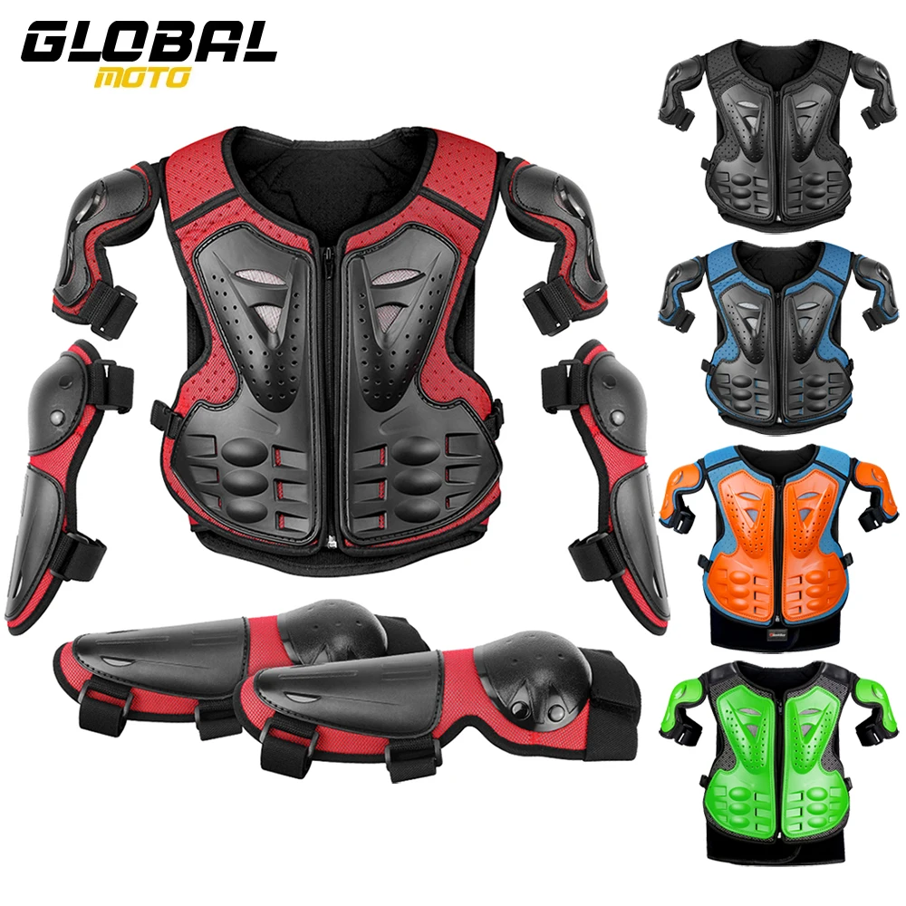 

Children Armor Vest Back Protection Bicycle Scooter Armor Vest Full Body Protector Anti-fall Outdoor Sport Riding Equipment