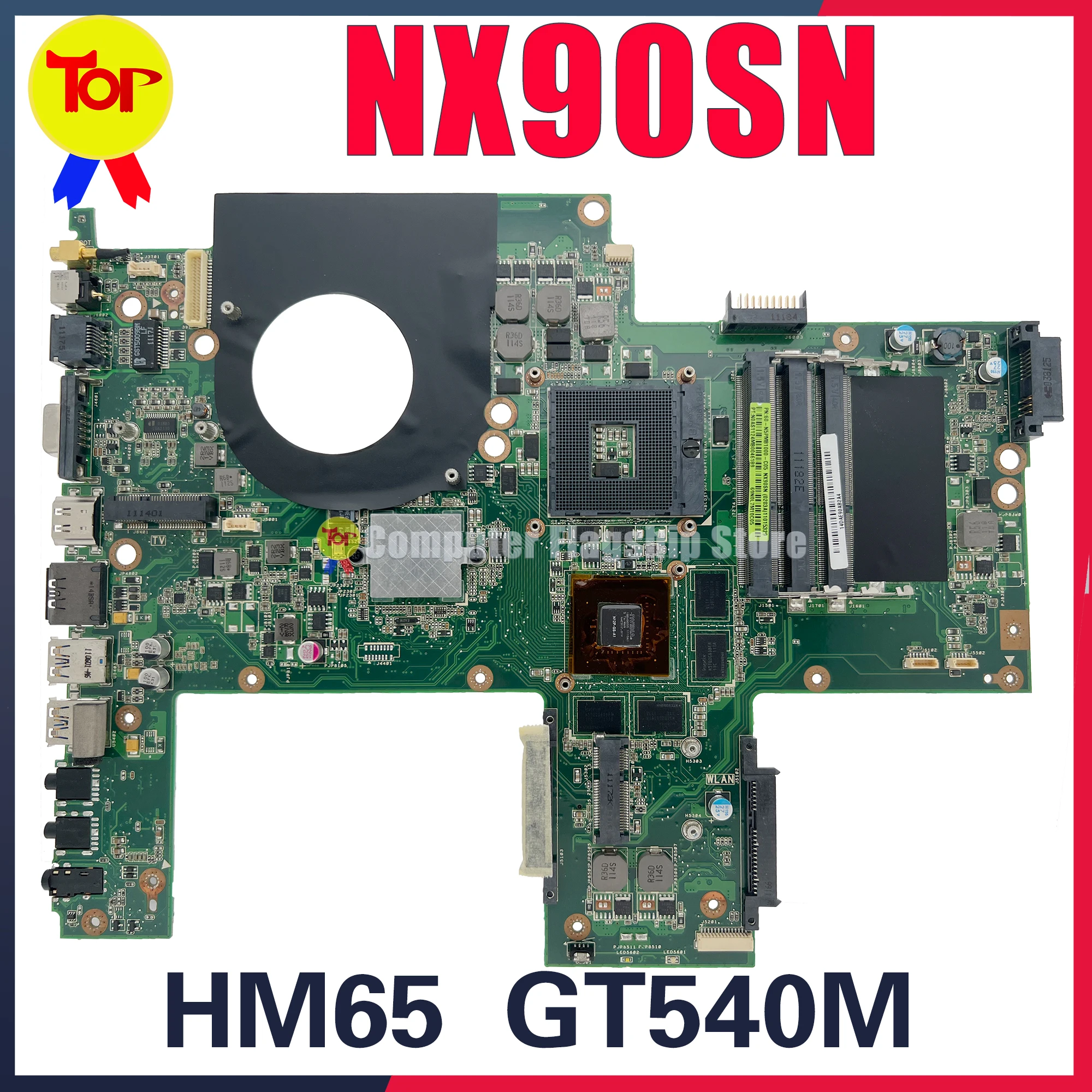 

KEFU NX90SQ Laptop Motherboard For ASUS NX90SN NX90S NX90 Mainboard HM65 GT540M 100% Working