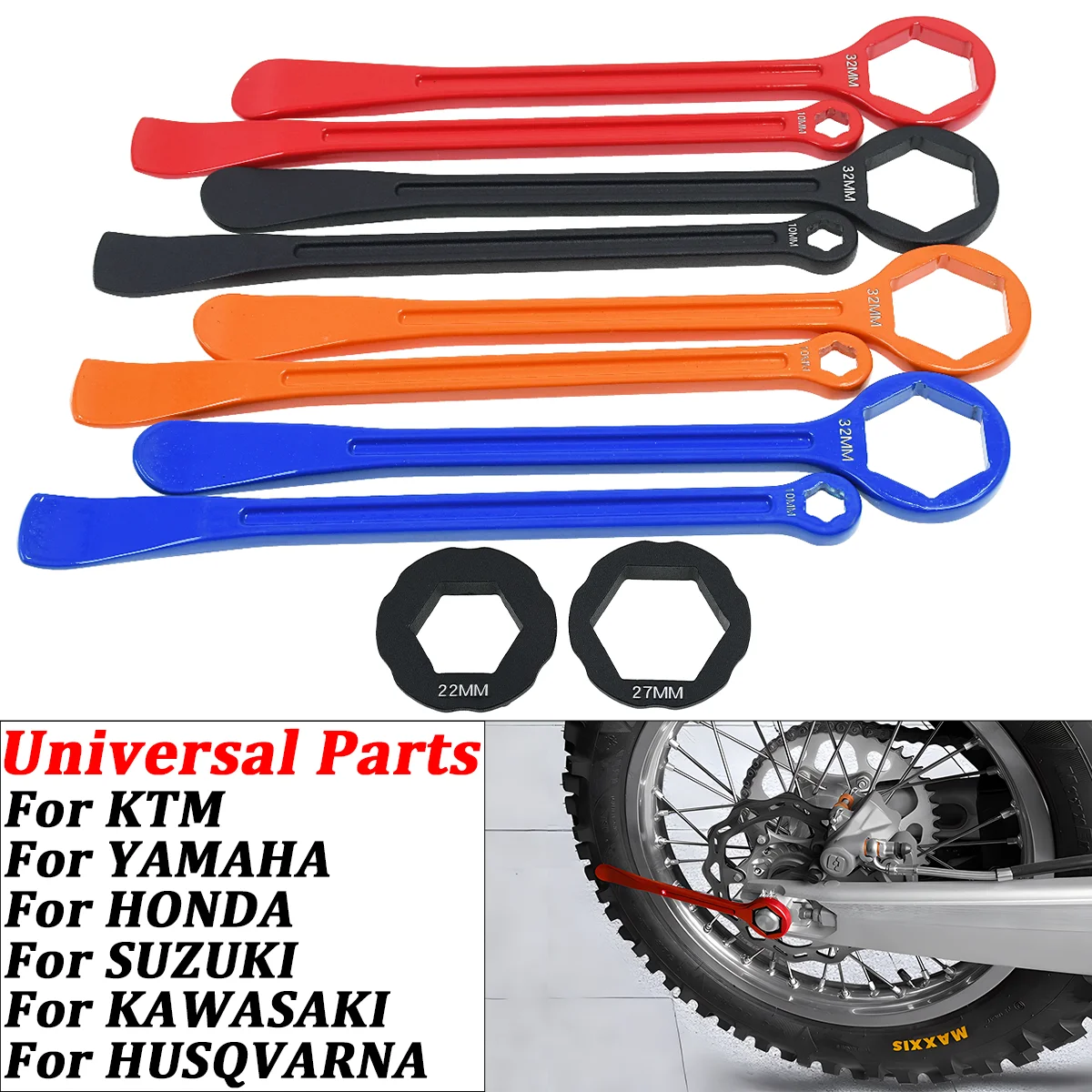 

Motorcycle tire installation aid CNC Aluminum alloy modification accessories for KTM Yamaha Honda Husqvarna Suzuki Kawasaki