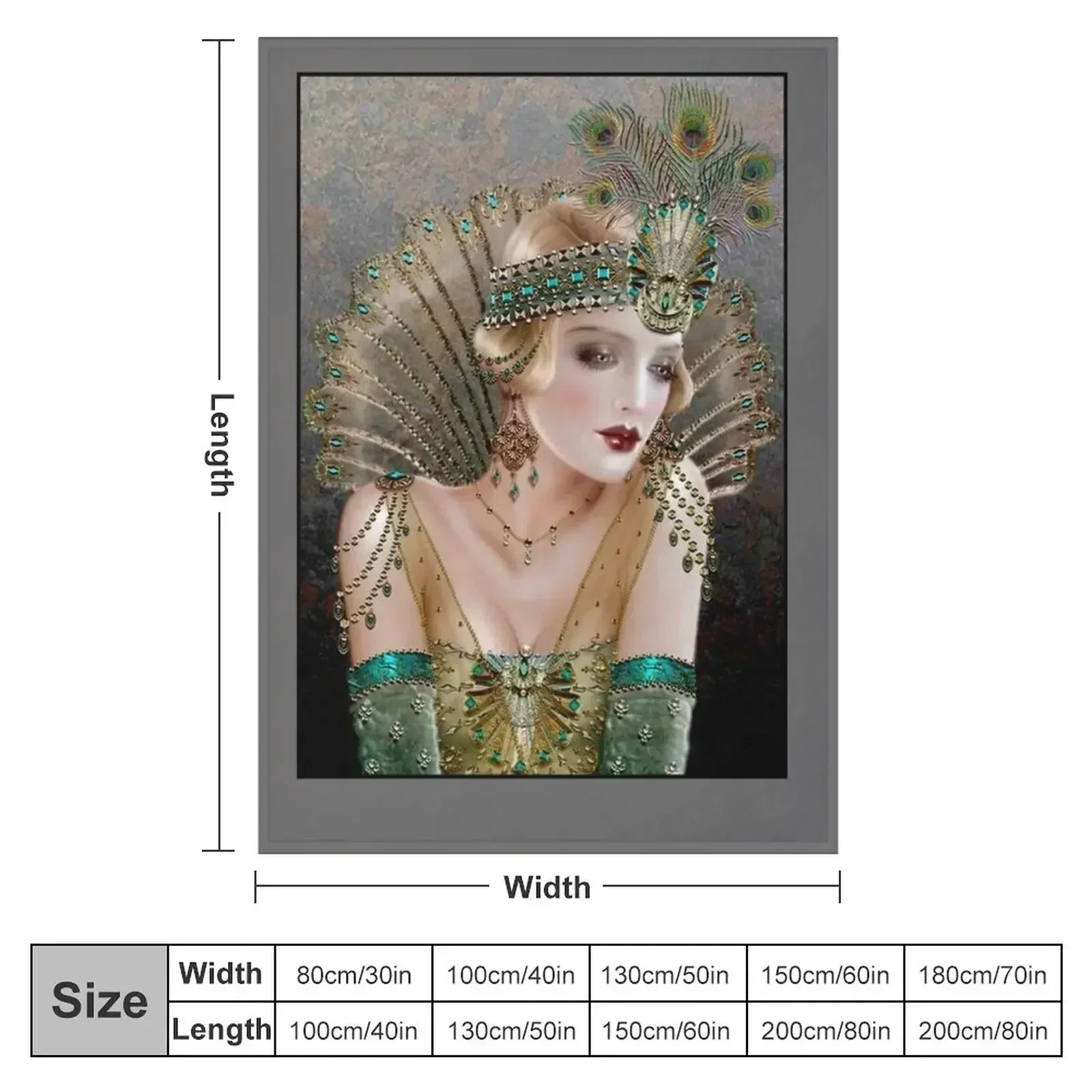 New FLAPPER : Vintage 1929 Beautiful Fashion Magazine Advertising Print Throw Blanket