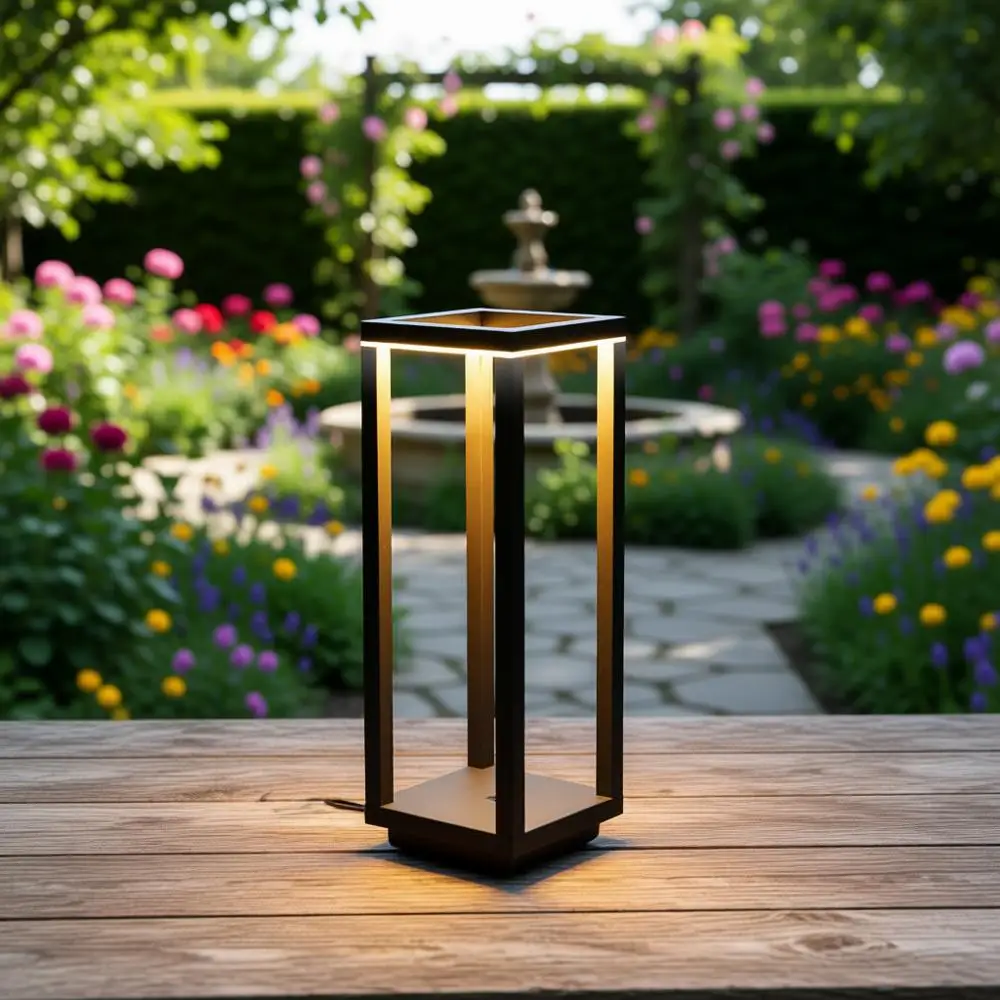 

Перезаряжаемая водонепроницаемая настольная лампа для улицы с 60-часовым временем работы и 3-ступенчатой регулировкой яркости для различных условий