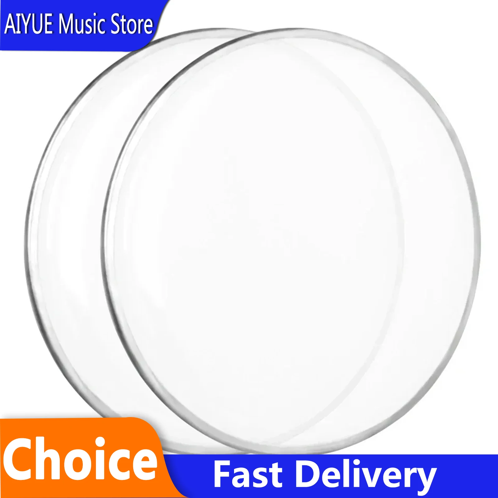 2 Pcs 6 Inch White Drum Head Waterproof Skin Frame Drum Kit Skin Jazz Drums Skin Parts Percussion Musical Instruments Accessory