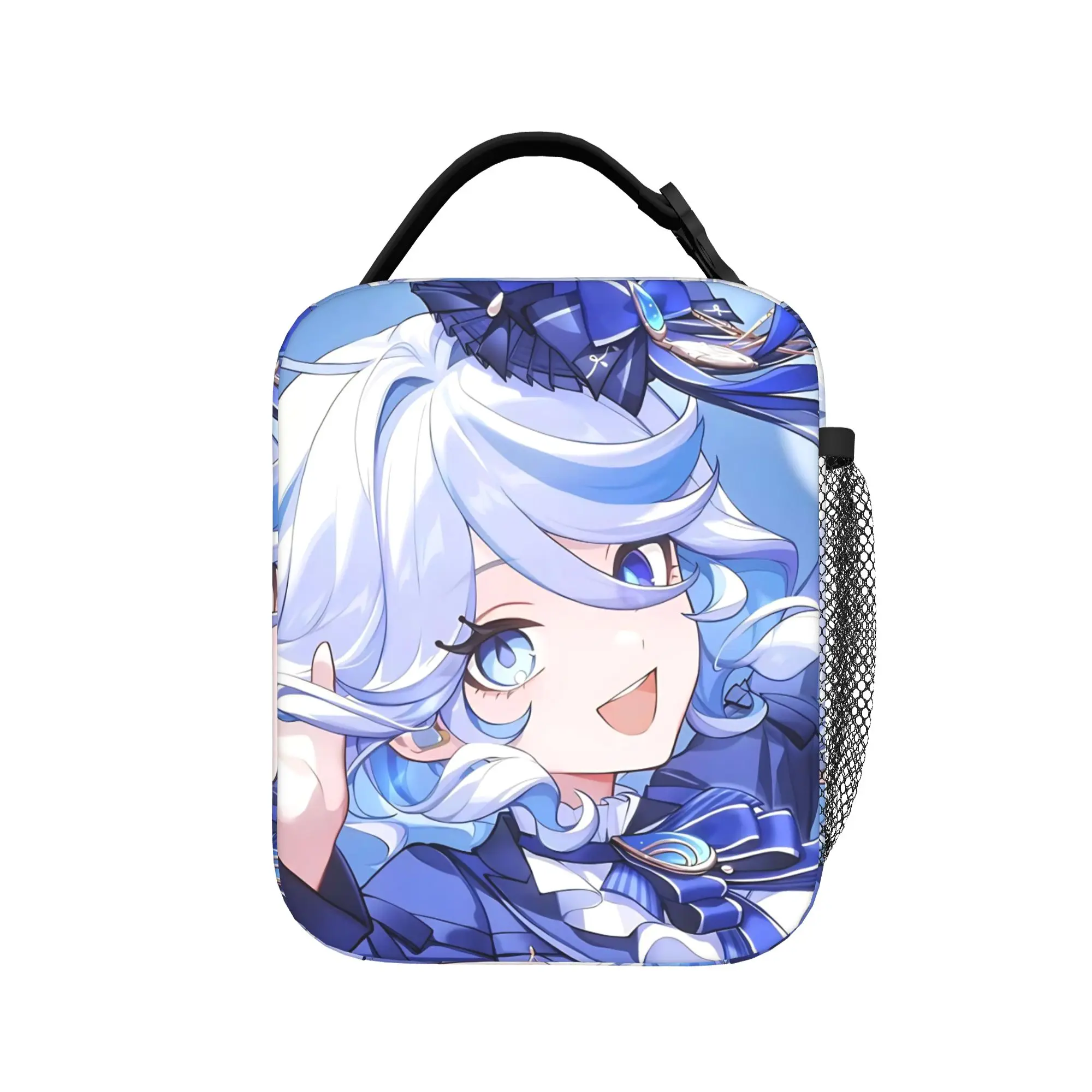 Furina Genshins Impact Thermal Insulated Lunch Bag for Office  Portable Bento Box Thermal Cooler Lunch Box
