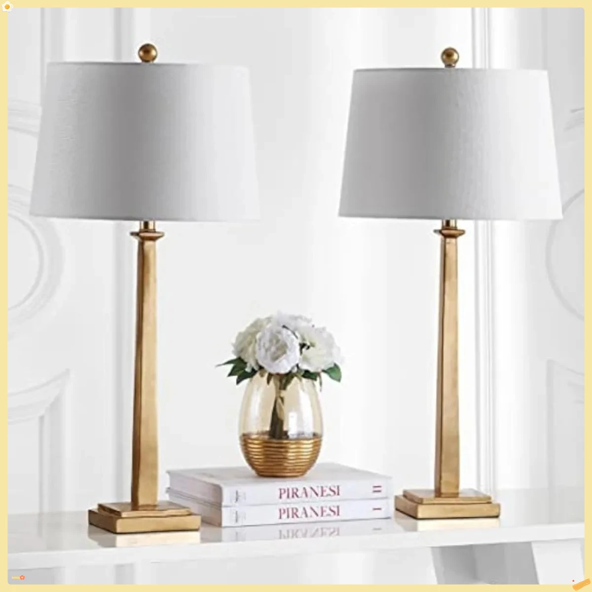 مجموعة الإضاءة 32 بوصة لغرفة النوم وغرفة المعيشة والمكتب المنزلي ومنضدة مجموعة مصابيح الطاولة مكونة من 2 (متضمن لمبات LED)