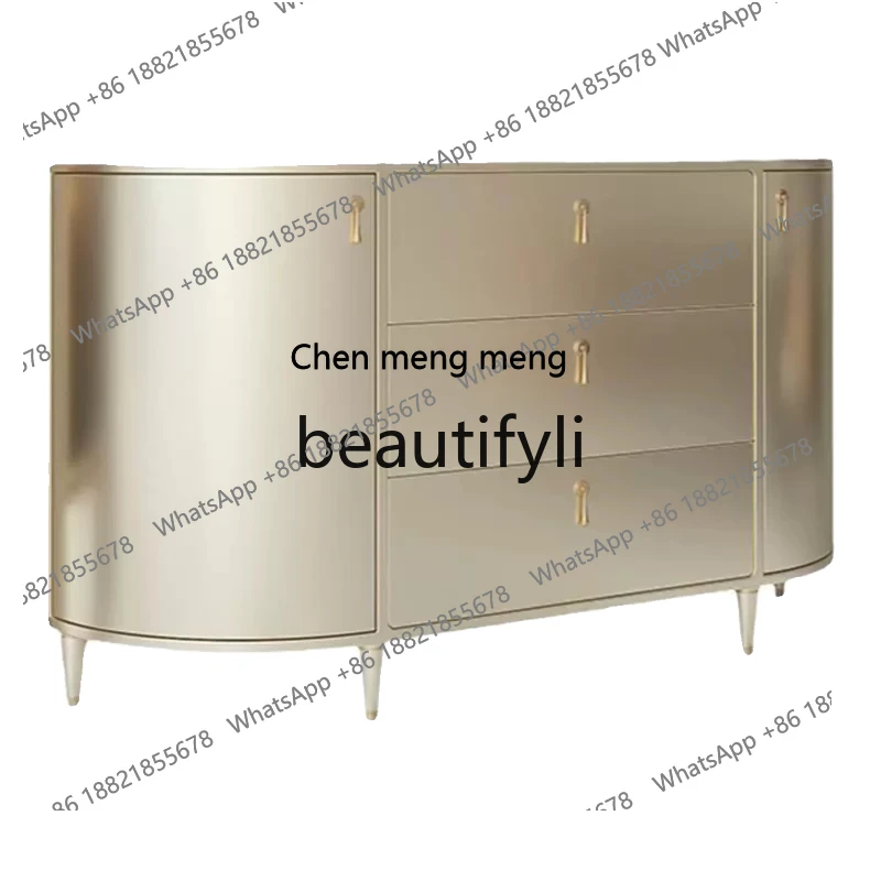 Solid wood porch cabinet, special for home entry in the living room, corner of the door,   light luxury and simple side cabinetH