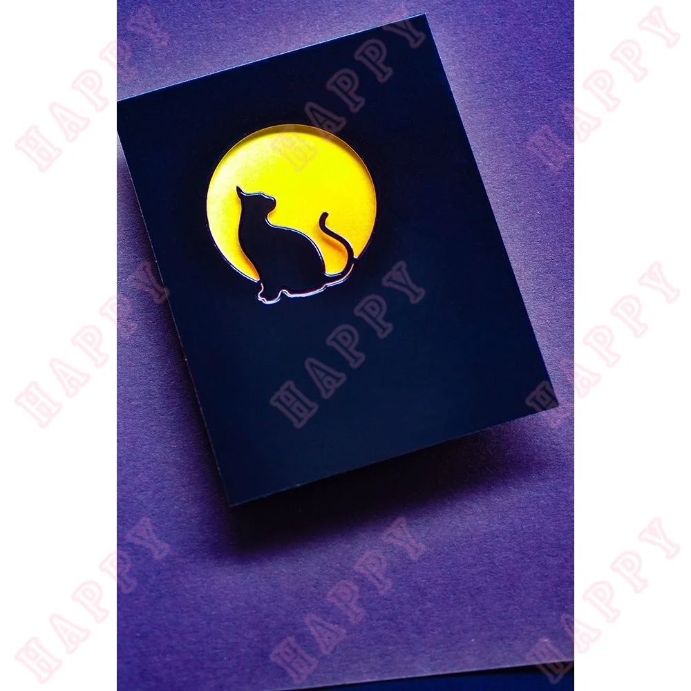 Halloween Ghostly House Spider Web Metal Cutting Dies Scrapbook DIY Decoration Embossing Template Making Paper Craft Knife Mould image 5