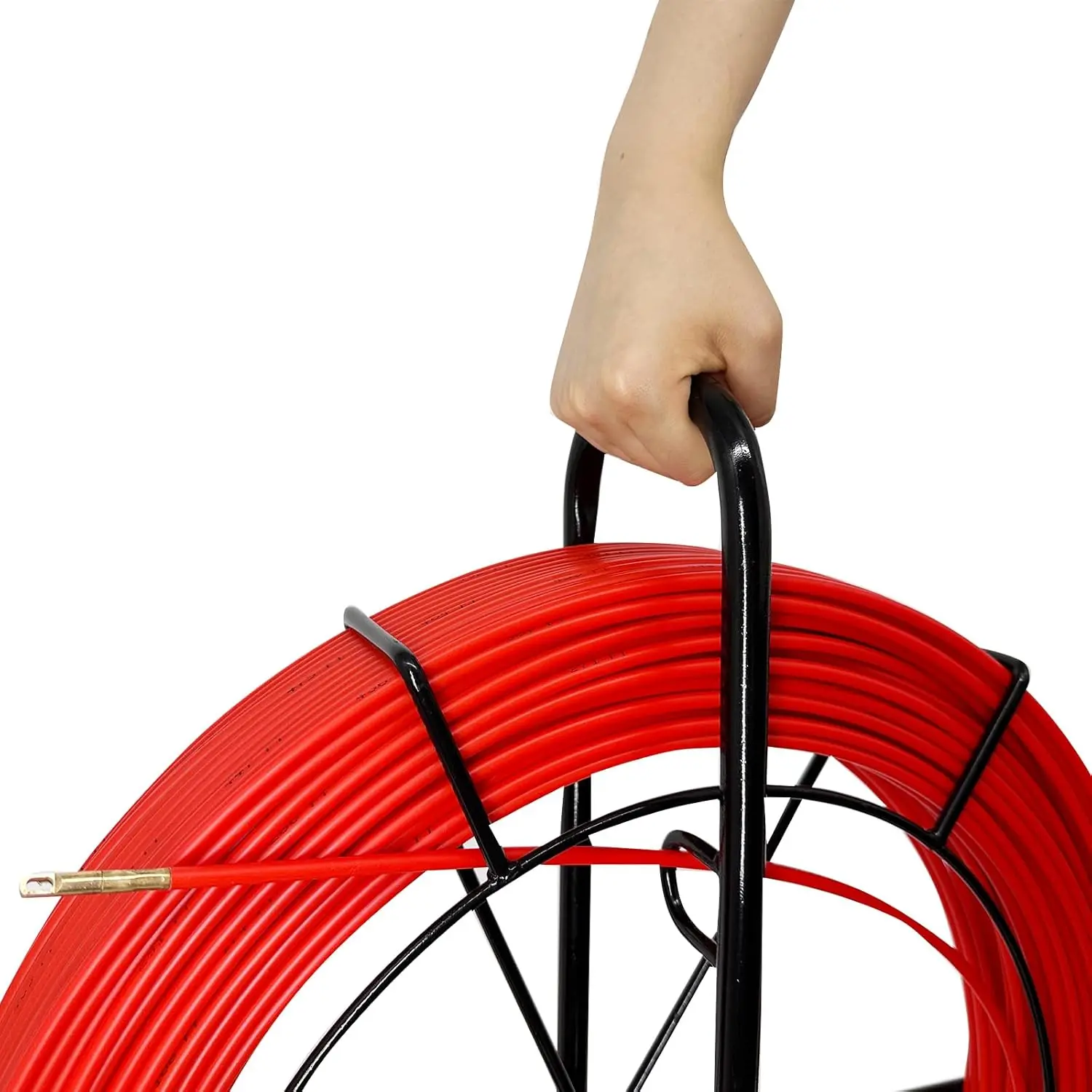 Fish Tape FiViolet Reel Stand, Duct Rodder Cable Puller, Le plus récent, Courir continu, 500FT