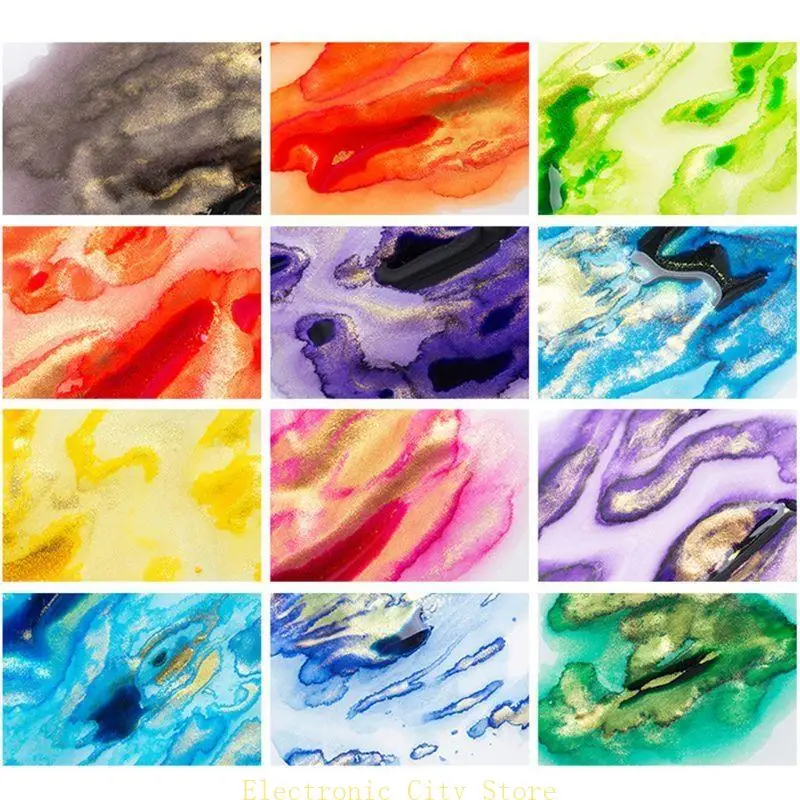 12 Pcs Colored for Calligraphy Pens Dip Pen Beginner Calligraphy Drawing Set HU8D