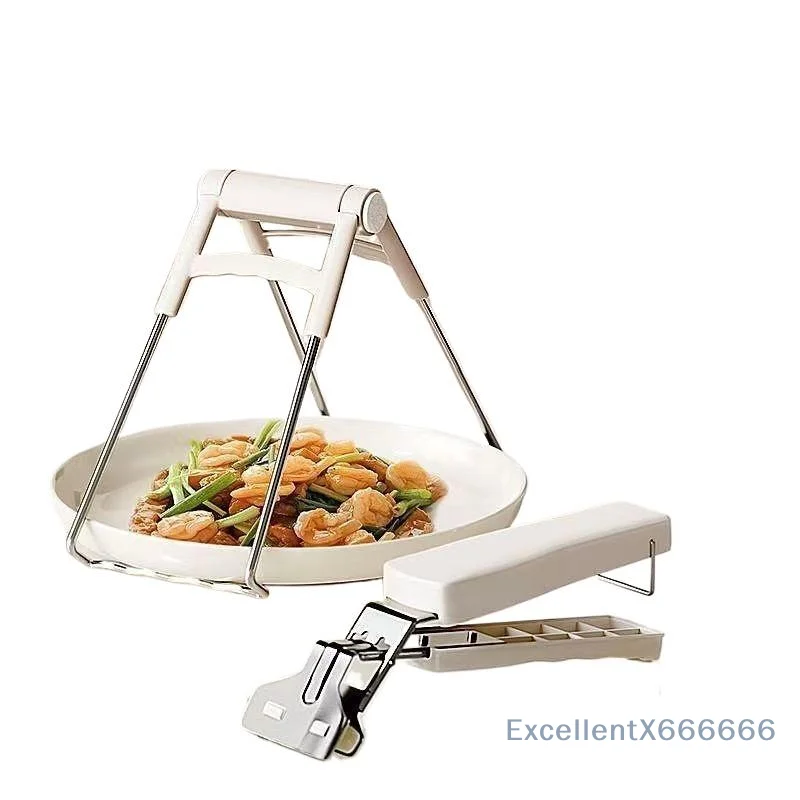 Stainless Steel Bowl Gripper Heat Resistant Non Slip Portable Kitchen Tool for Outdoor Camping Picnic Cooking Hot Bowl Handling