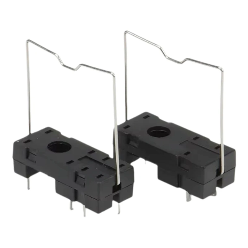 2Pcs 14F-2Z-A2 Relay PCB Socket Base 5-Pin / 8-Pin Plug-in Holder Compatible for G2R-1/G2R-2 RT424024 HF115F