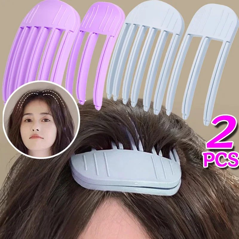 Fluffy Hairpin Curling Bangs Clips Black Pink Purple 3/6Teeth Wind Sculpting Comb Women Hair Roots Volumizing Volume Hair Roller