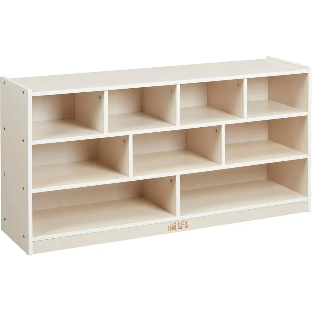 

Large White Wash Classroom Building Block Storage Cabinet