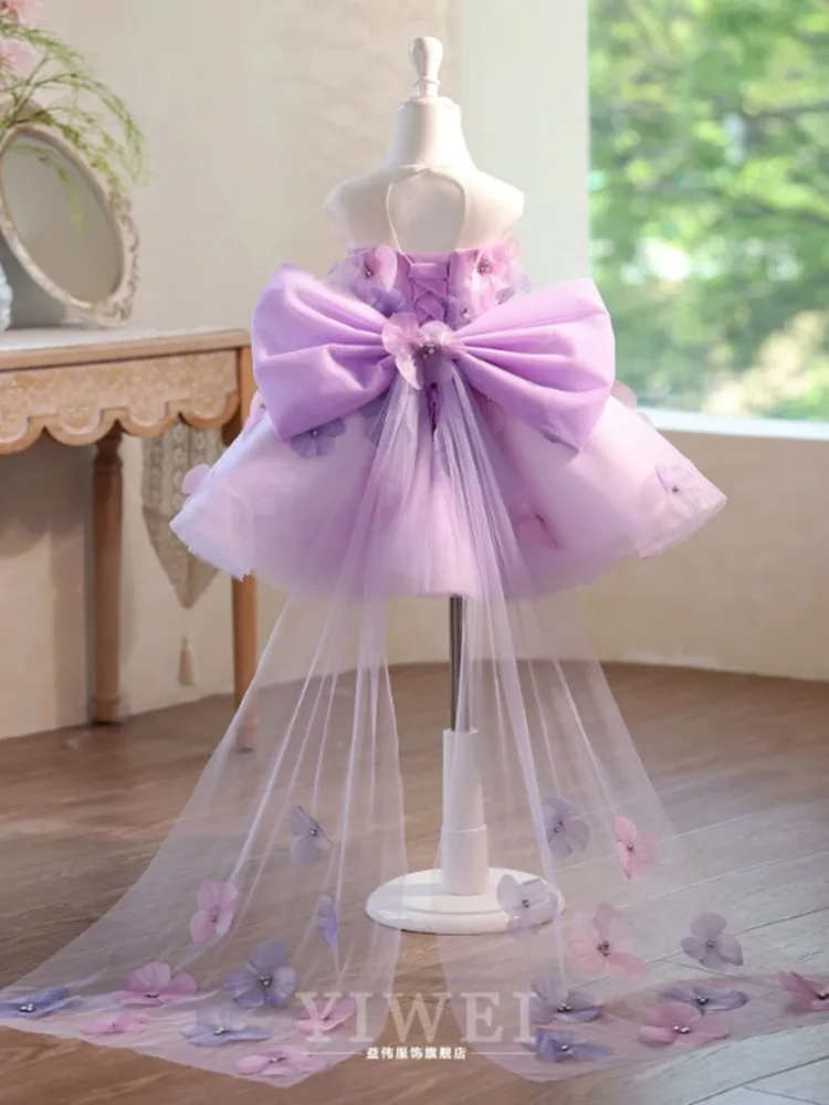 Hochwertige Kinder-Partykleider für Klavieraufführungen, Geburtstage, Hochzeiten, Blumenmädchen A5041 Großhandel Mädchen-Abendkleider – Detail 7
