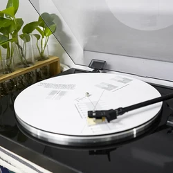 Disco di calibrazione Anti-pattinaggio allineamento della cartuccia del fonografo goniometro cartuccia del fonografo giradischi regolazione del giradischi