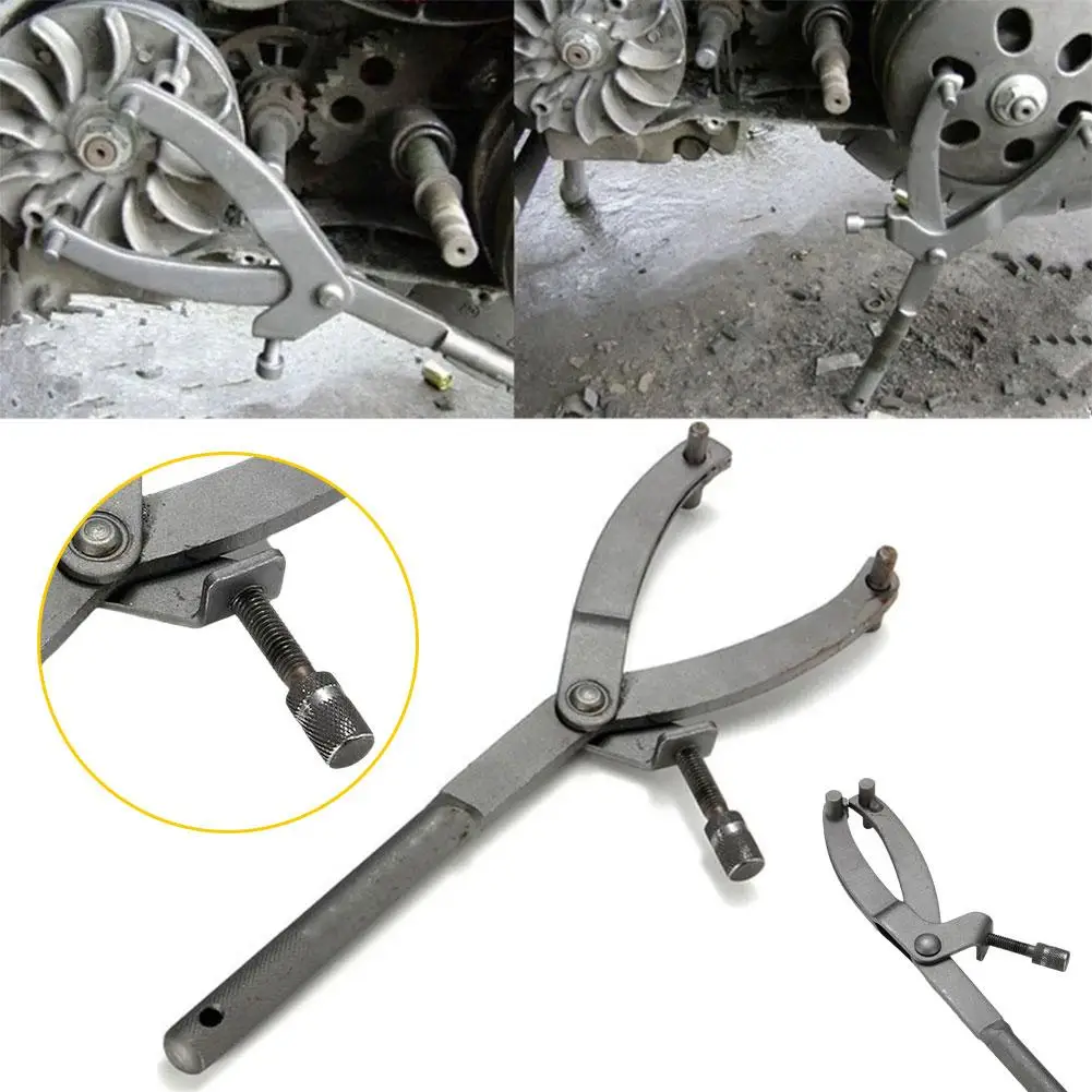 

Flywheel wrench Caliper Motorcycle Motors Variator Remover Puller Tool For Scooter Moped car repair tire repair Hand Tool D2H7