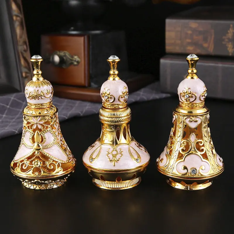 Style glass perfume sub-bottling beautifully decorated Dubai Arabian essential oil bottle empty bottle perfume