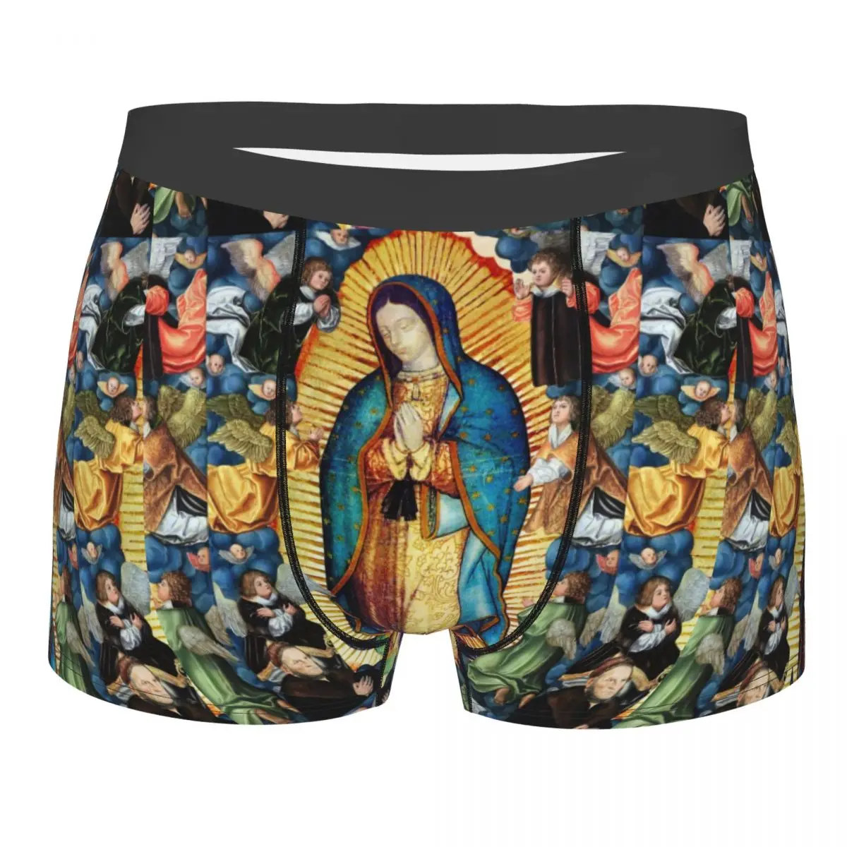 

Мужские трусы-боксеры Our Lady Of Guadalupe Virgin Mary And Angels, мягкие трусы для мужчин размера плюс