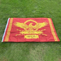 aerxemrbrae flag150x90cm    SPQR Roman Empire Senate and People of Rome Flag Decorations banner for Home