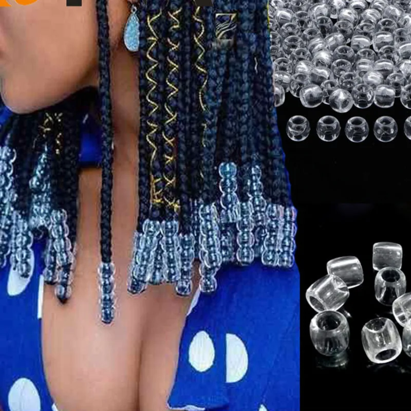 20Pcs 12x11mm Barrel Acrylic Beads Big Hole Large Loose Spacer Beads For Diy Bracelet Necklace Jewelry Making Craft Accessories
