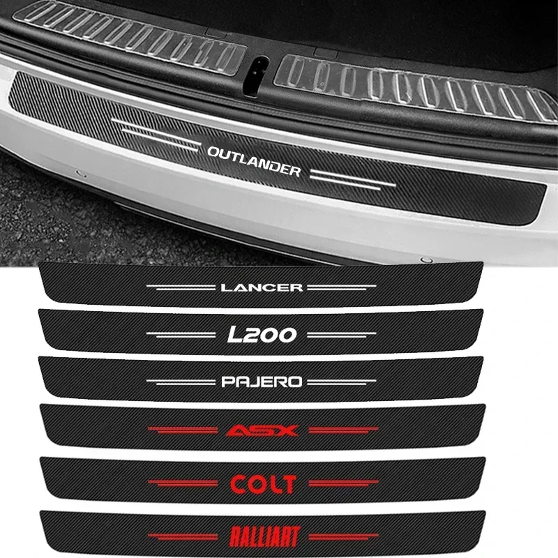 

Car Decals Door Sill Trunk Protect Anti Scratch for Lancer ASX Outlander Ralliart L200 Pajero Galant Colt Eclipse