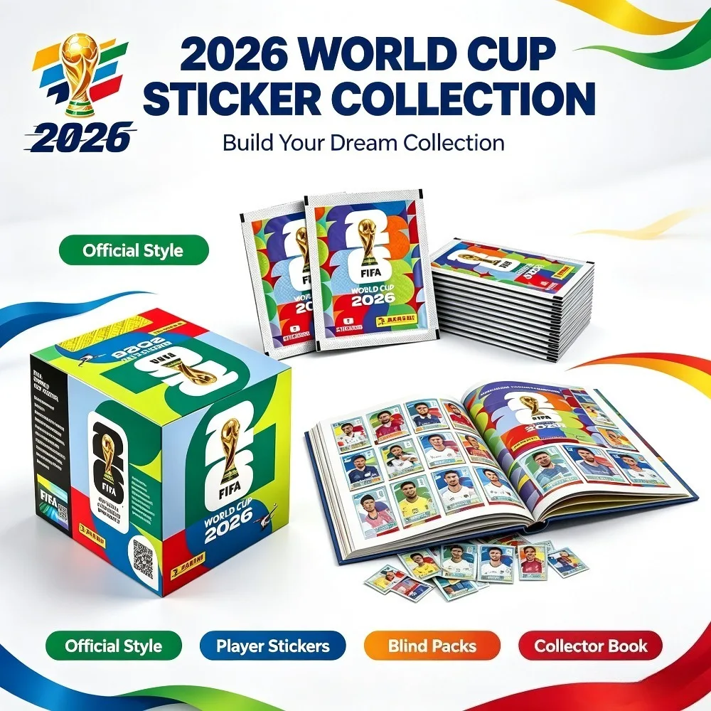 Spot 2026 Panini World Cup Official Football Star Sticker Pack Limited Edition Football Commemorative Collection Set *&