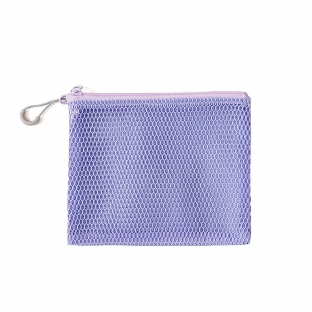 Neue Mesh Kosmetiktasche Große Kapazität Dopamin Farbe Reise Aufbewahrungstasche Reißverschluss Tragbare Geldbörse