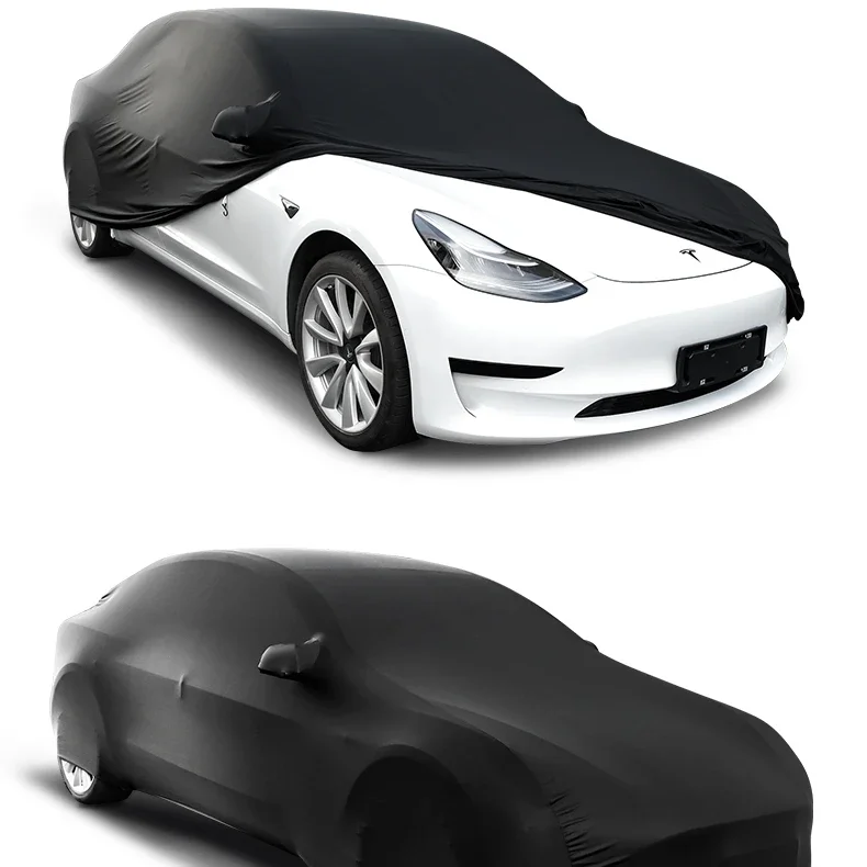 Car Cover for Tesla Model Y Sunshade Insulated High-elastic Protective Elastic Stretch Cotton Tight Anti-dirt Model Y 2021-2024