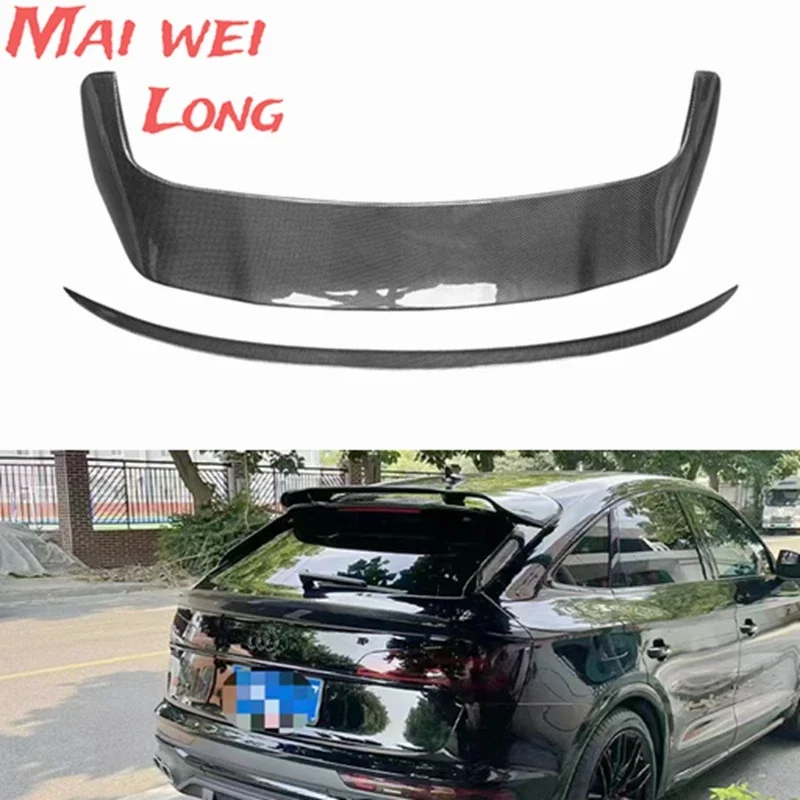 For Audi Q5 Sportback 2020 2021 2022 2023 Wing Lip Tail Trunk Spoilers Real Carbon Fiber